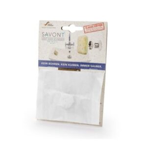 Packaging of SAVONT's floating soap holder for bar soaps